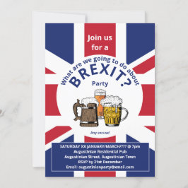 Convites BREXIT Union Jack Excelente Reino Unido