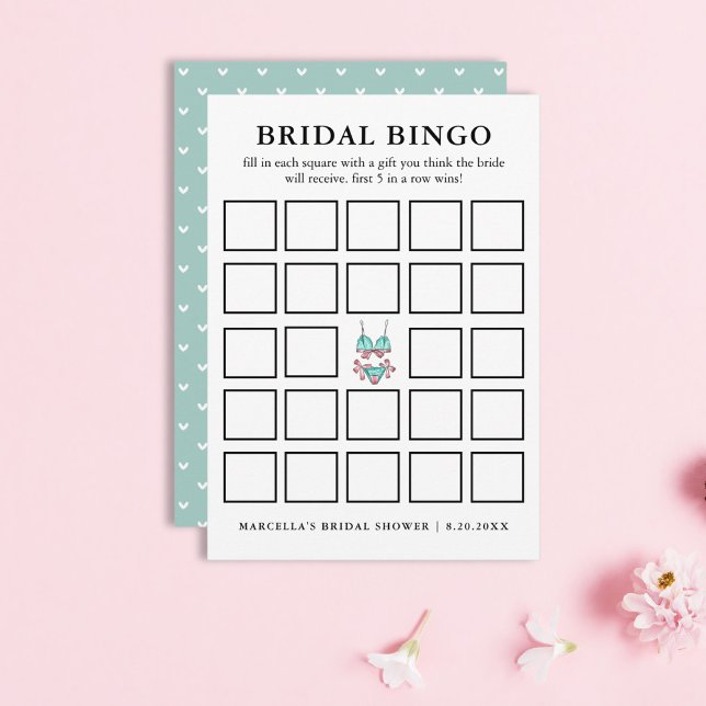 Convites Bridal Bingo | Festa de Lingerie (Criador carregado)