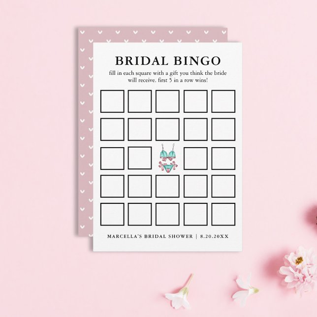 Convites Bridal Bingo | Festa de Lingerie (Criador carregado)