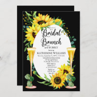 Bridal Brunble Sunflower Eucalyptus Floral