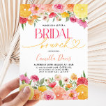 Convites Bridal Brunch Bright Citrus Lemon Chá de panela<br><div class="desc">Bridal Brunch | Chá de panela mediterrânico brilhante de citrinos de limão. Um design brilhante e divertido para o seu Chá de panela temático dos citros.</div>