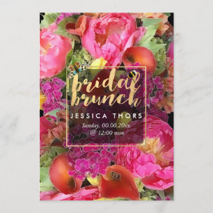 Convites Bridal Brunch Peonies/Calla Lily