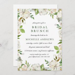 Convites Bridal de Casamento Chic do Jardim Antiquado Brunc