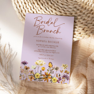 Convites Bridal de Jardim Floral de Lavanda de Flor