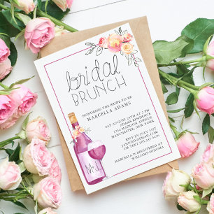 Convites Bridal de Plum Wine Brunch