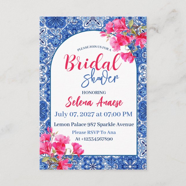 Convites Bridal Shower Invitation Card (Frente)