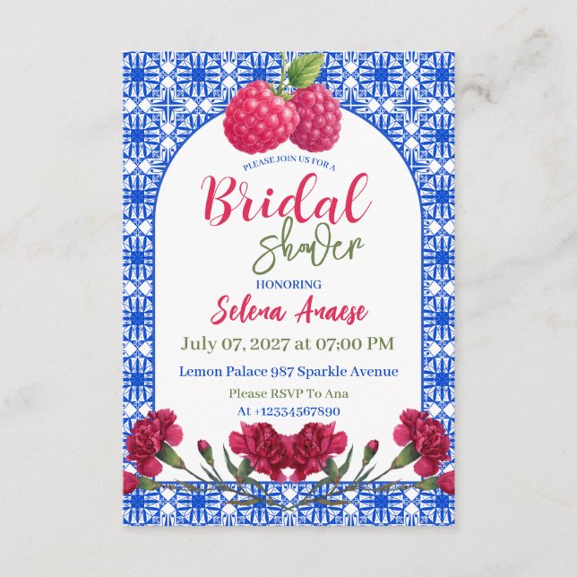 Convites Bridal Shower Invitation Card (Frente)