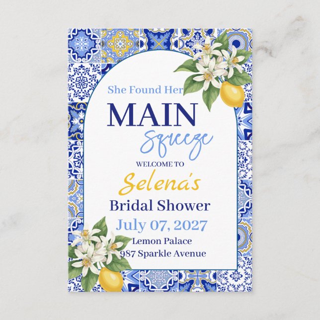 Convites Bridal Shower Invitation Card (Frente)