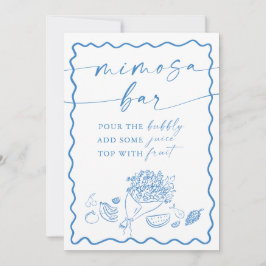 Convites Bridal Shower Mimosa Bar Sign, Farmers Market