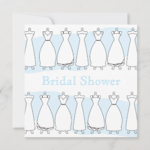 Convites Bridal Shower Wedding Dress Invitation