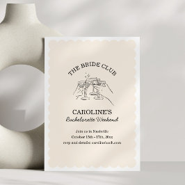 Convites Bride Club Weekend Cocktail Bachelorette Party