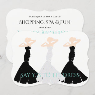 Convites BRIDE & CO Black & White Bridesmaid Party (Compro 