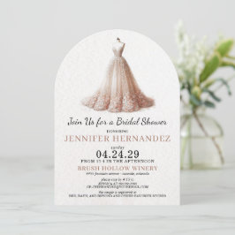 Convites Bride in Bloom Peach Blush Bridal Shower
