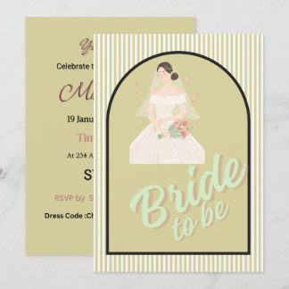 Convites Bride to Be Bridal Shower Invitation – Customizabl