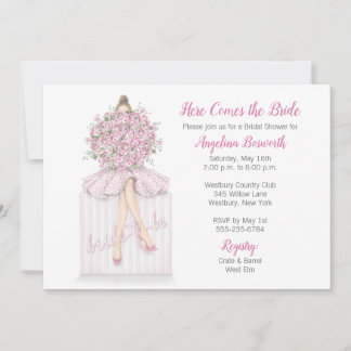 Convites Bride-to-be On Gift Bridal Shower Invitation