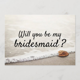 Convites Bridesmaid do Casamento das Ondas de Praia