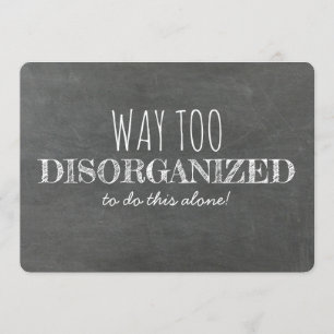 Convites Bridesmaid/Madrinha de casamento desorganizada/eng