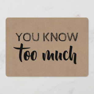 Convites Bridesmaid / Madrinha de casamento Engraçada Mode