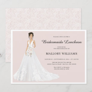 Convites Bridesmaids Luncheon Bridal Gown