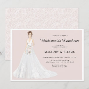 Convites Bridesmaids Luncheon Bridal Gown