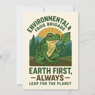 Convites Brigada de Sapos Ambiental – Terra Primeiro, Sempr