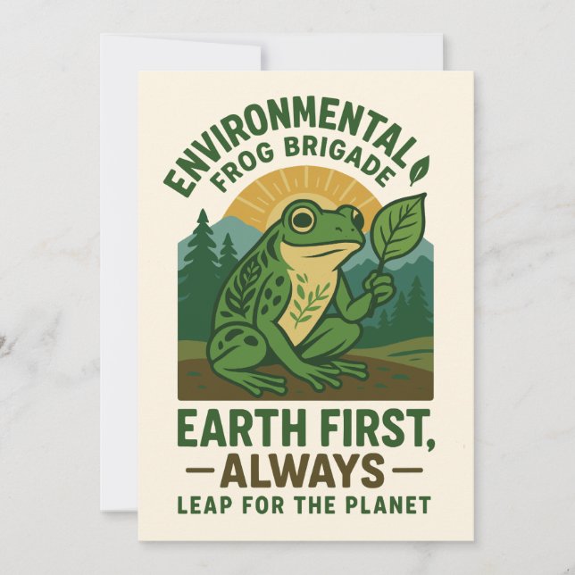 Convites Brigada de Sapos Ambiental – Terra Primeiro, Sempr (Frente)