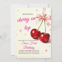 Convites Bright & Cheerful 1st Birthday Invitation
