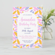 Bright Floral Festivity Birthday
