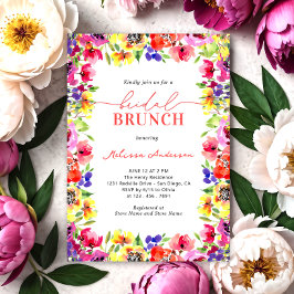 Convites Bright Flowers Bridal Brunch