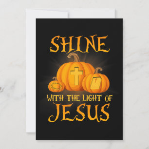 Convites Brilha Com A Luz De Jesus, Halloween Cristão