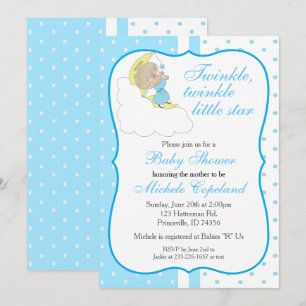 Convites Brilhante, Brilhante Pequena Estrela - Baby Boy