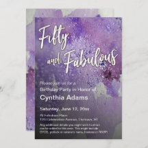 Brilhante, cor d'água roxa, cinquenta e fabulosa