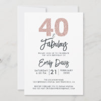 Brilhante rosa 40 e fabuloso | ANIVERSÁRIO DE 40 A