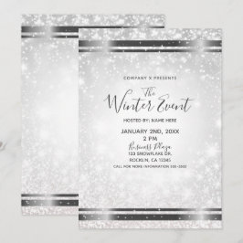 Convites Brilho Branco Evento Elegante País das Maravilhas