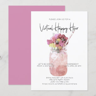 Convites Brilho da Distância Social do Partido da Hora Fel