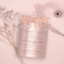 Brilho de Faíscas Drips Rosa Dourado Noiva Doce 16