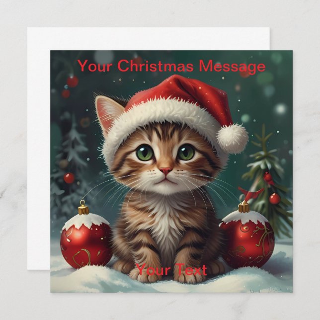 Convites Brilho de Natal Encantado (Frente/Verso)