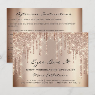 Convites Brilho de Skinn da instrução dos cuidados