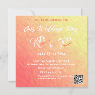 Convites Brilho do Nascer do Sol-Casamento-