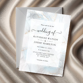 Convites Brilho Dourado | Casamento com Tinta Alcoólica