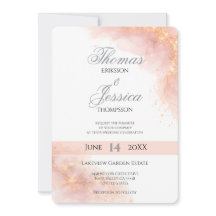 Brilho Dourado Rosado Elegância Romântica de Casam