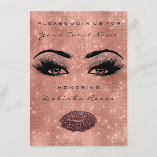 Convites Brilho Eggpla da faísca do rosa da faísca do ch