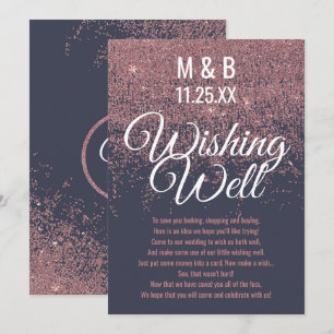 Convites Brilho em Ouro Rosa Brilha Azul Naval Poço de Dese