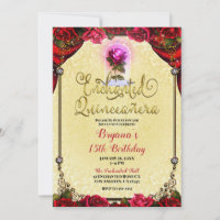 Brilho Mágico Rosa Amarelo Dourado Quinceañera 15º