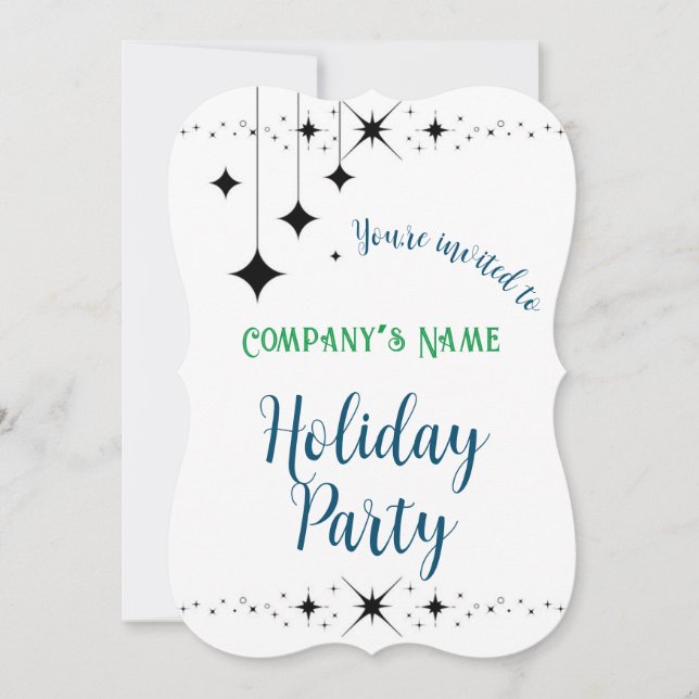 Convites Brilho Negro (Frente)