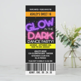 Convites Brilho no Dark Sweet 16 Party