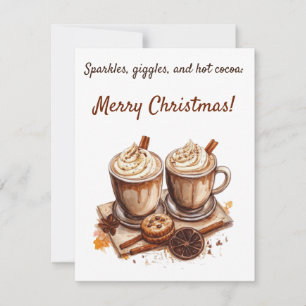 Convites Brilho, Risos e Chocolate Quente: Feliz Natal