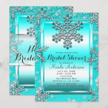 Brilho Turquesa Glam Floresta de Inverno Flocos de