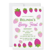 Brilho Y2K Morango Berry Primeiro 1º Aniversário