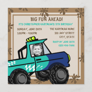 Convites Brincadeira de Quatro Rodas/ Aniversário